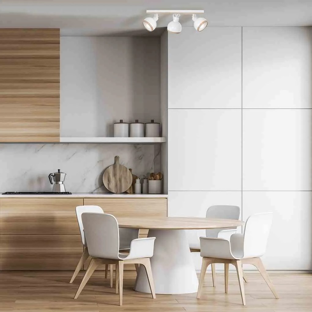 Lampa sufitowa OVAL WHITE 3xE27 na listwie
