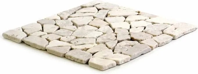 Mozaika marmurowa Garth- biała okładzina 1 m2