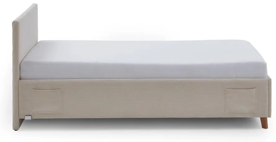 Beżowe tapicerowane łóżko dziecięce bez stelaża 140x200 cm Cool – Meise Möbel