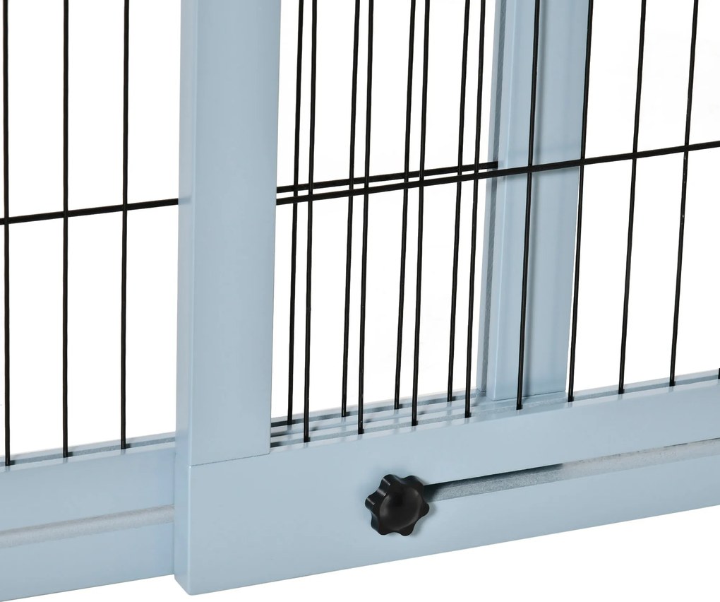 PawHut Brama Ochronna dla Psów na Schody Regulowana Wysokość Szaro-Czarna 180cm Wysoka | Aosom PL