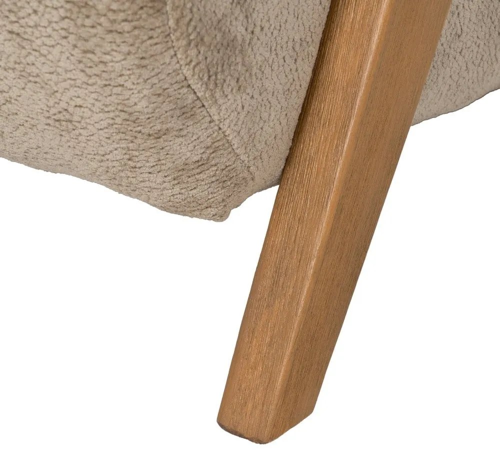Brązowy fotel z tkaniny szenilowej Birch – Ixia