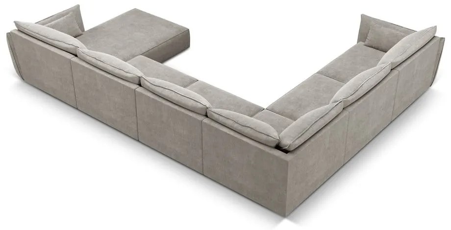 Jasnoszary narożnik (lewostronny) Vanda – Mazzini Sofas
