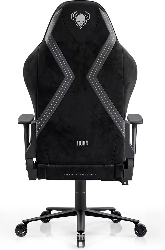 Fotel gamingowy materiałowy Diablo X-Horn 2.0 Normal Size, Burned Black