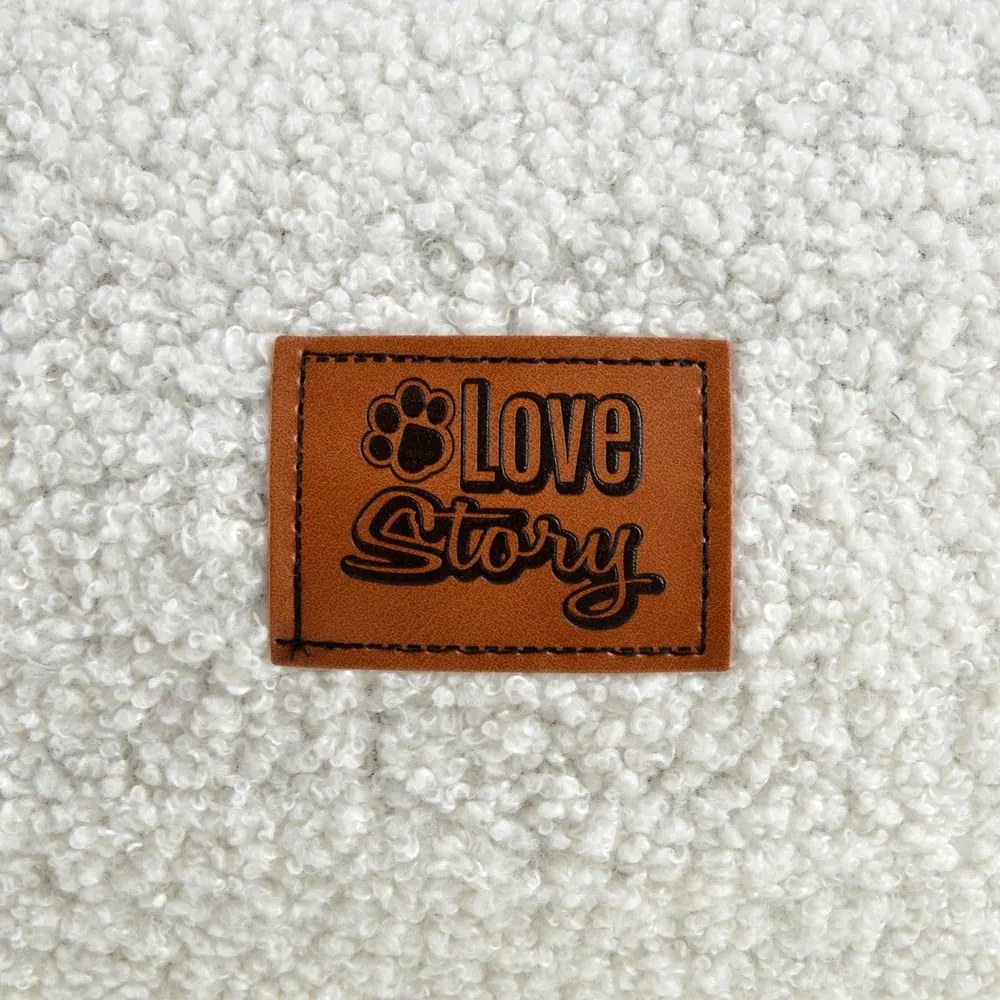 Kremowe legowisko dla psów ø 55 cm – Love Story