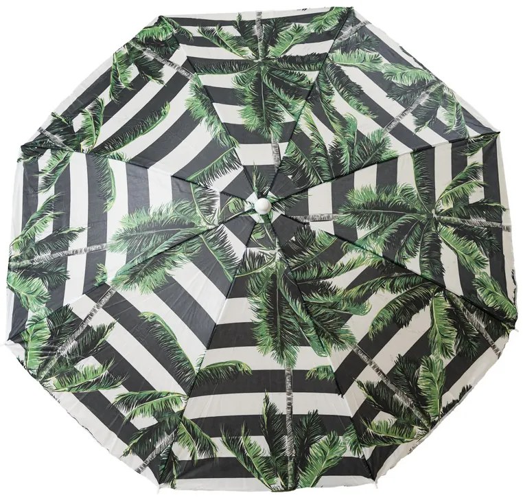 Parasol PALMA 180 cm, czarno-biały