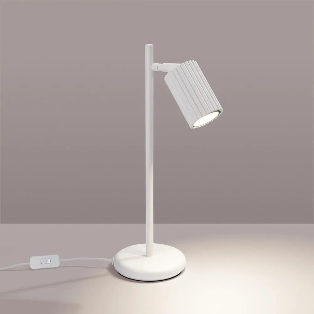 Biała lampa stołowa (wysokość 43 cm) Gleam – Nice Lamps