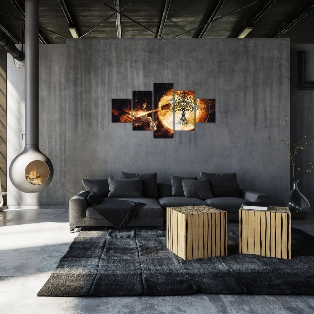 Obraz - Tajemnicze drzewo życia (125x70 cm)
