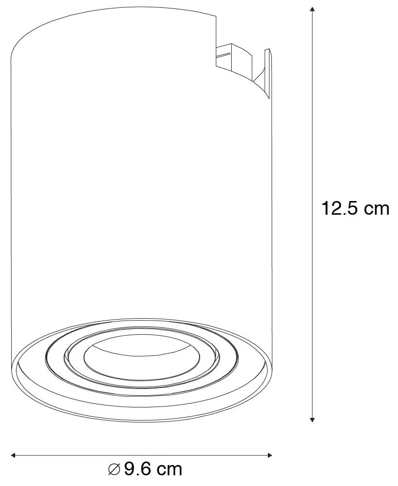 Nowoczesny reflektor szynowy jednofazowy biały - Rondoo Up