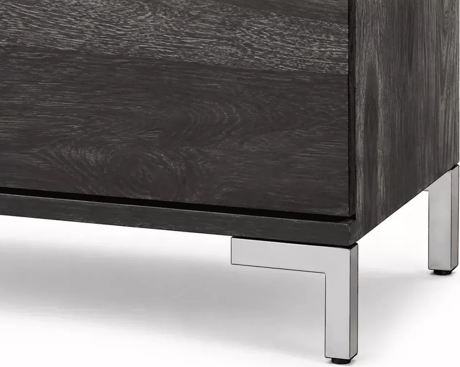 Komoda 160 cm Hiral z litego drewna sheesham z 3 szufladami