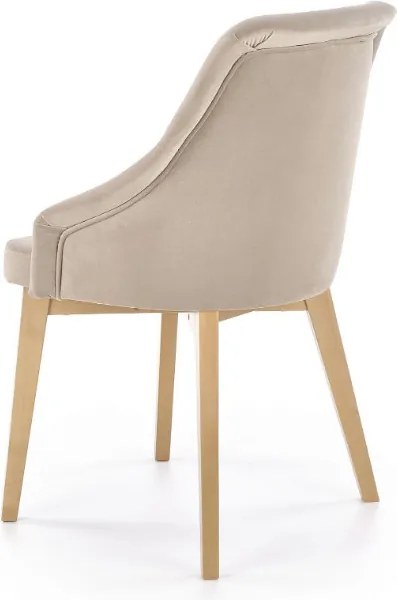 Tapicerowane krzesło do jadalni na drewnianych nogach Toledo 2 Halmar