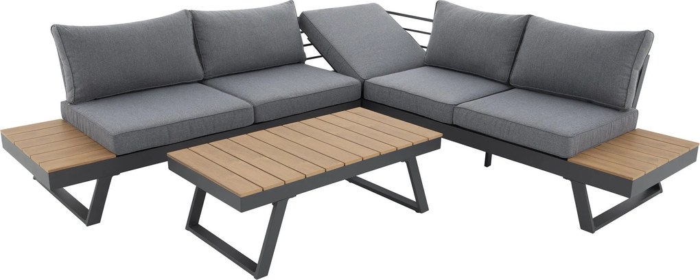 Doppler LIVORNO LOUNGE SET - narożny zestaw ogrodowy - Towar rozpakowany (N638)