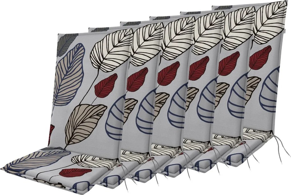 Doppler LIVING 5703 - zestaw 6 szt. poduszek na krzesło z wysokim oparciem