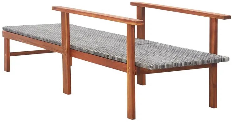 Drewniany leżak szary L3-K57