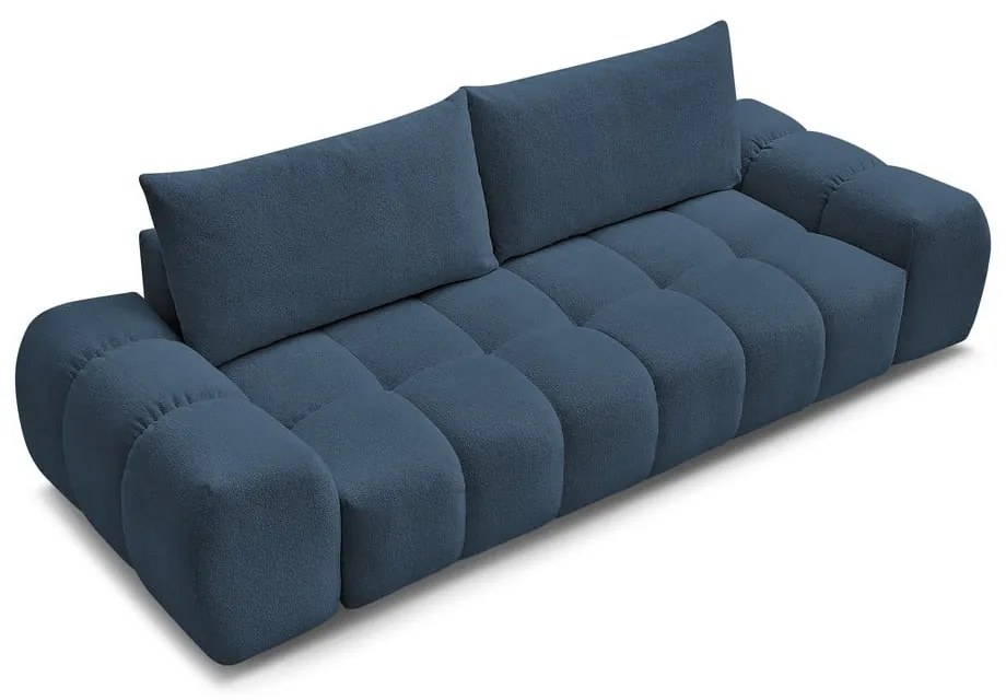 Ciemnoniebieska sofa z tkaniny szenilowej 278 cm Everest – Bobochic Paris