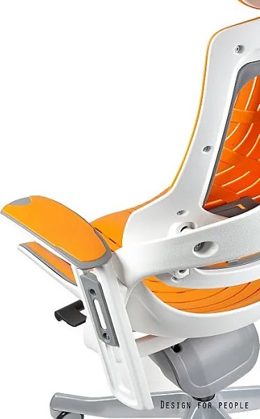 Fotel ergonomiczny Wau Elastomer, zgodny z normą BHP