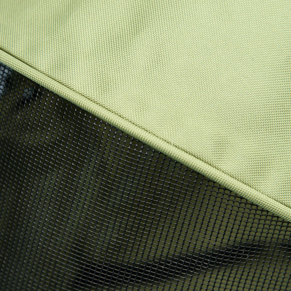 Outsunny Wózek dla Zwierząt Składany Ciemnozielony do 20kg | Aosom PL