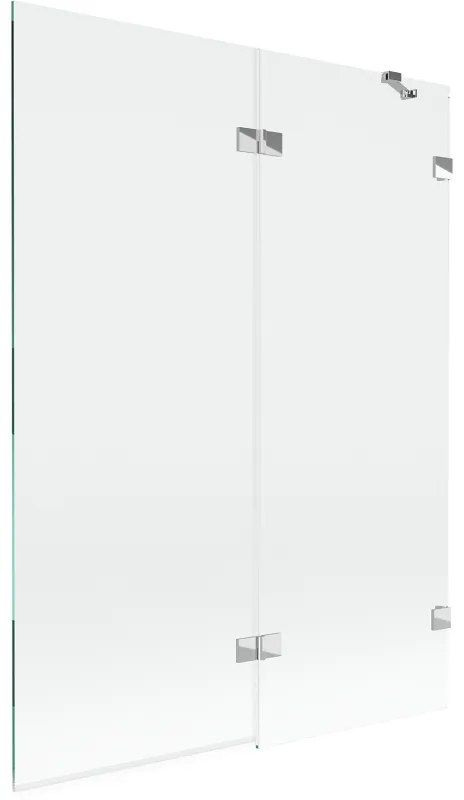 Mexen Lunar parawan nawannowy 2-skrzydłowy prawy 130 x 150 cm, transparent, chrom - 897-130-100-01-00-P