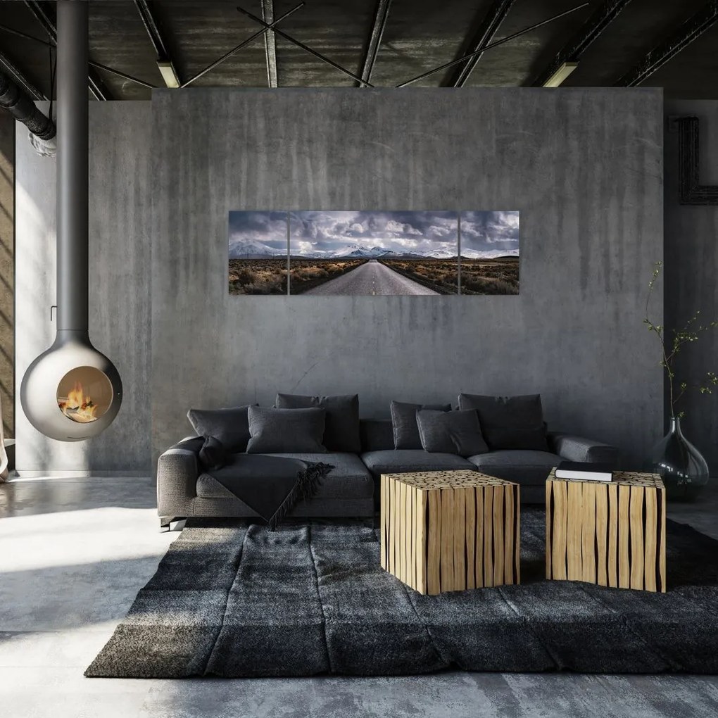 Obraz drogi na pustyni (170x50 cm)