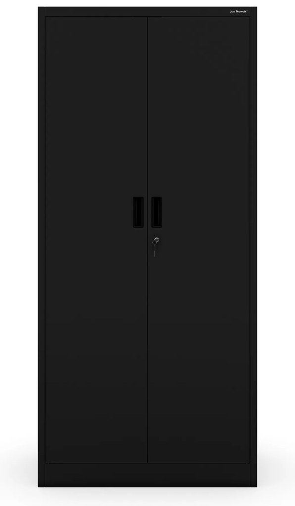 Szafa metalowa biurowa z 4 półkami czarna, 1750x800x400 mm: JAN Compact