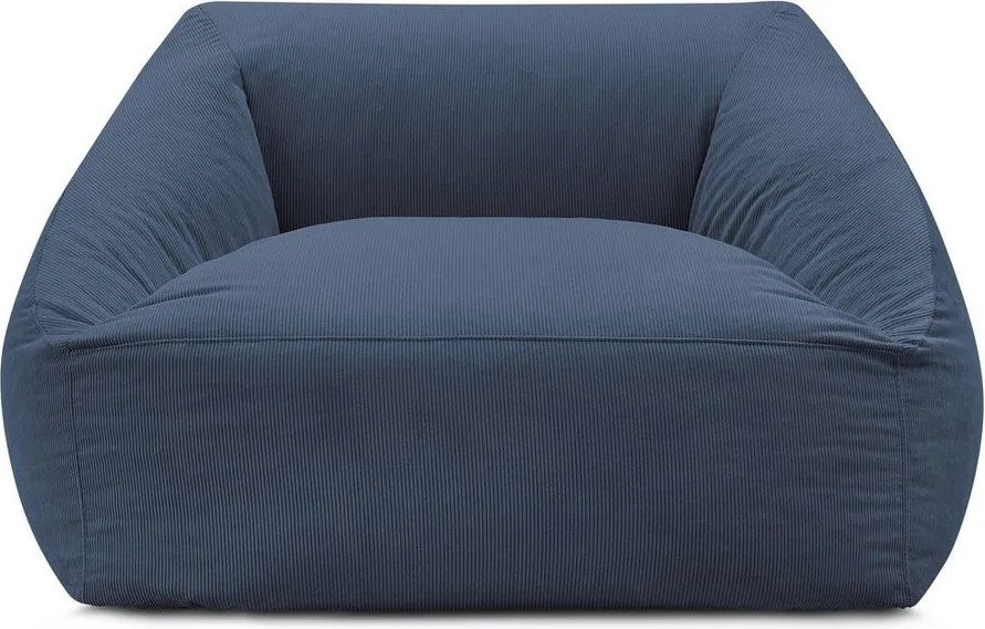 Ciemnoniebieski sztruksowy worek do siedzenia Lilibet – Bobochic Paris