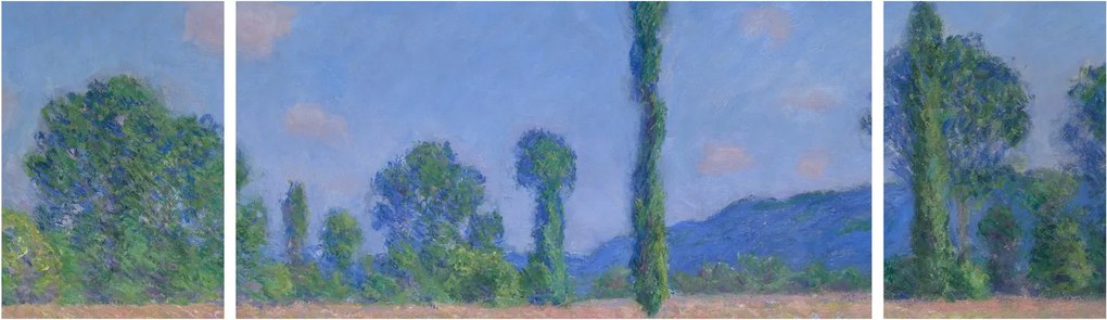 Obraz - Claude Monet, Poppy Field (Giverny), reprodukcje (170x50 cm)
