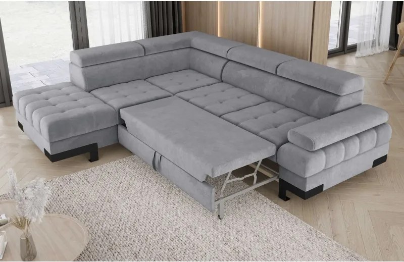 Narożnik SELVA L z funkcją spania i pojemnikiem SALVADOR 14 WERSAL