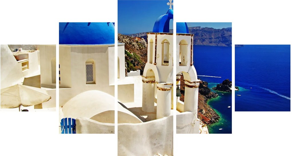 Obraz - Santorini, Grecja (125x70 cm)