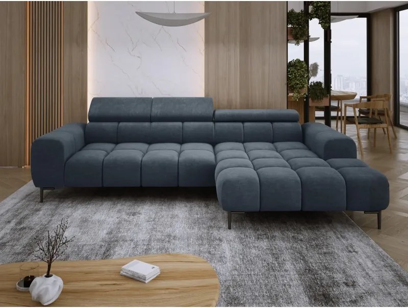 Narożnik PLAZA MINI wolnostojący Prawostronny w tkaninie CLOUD 97 WERSAL