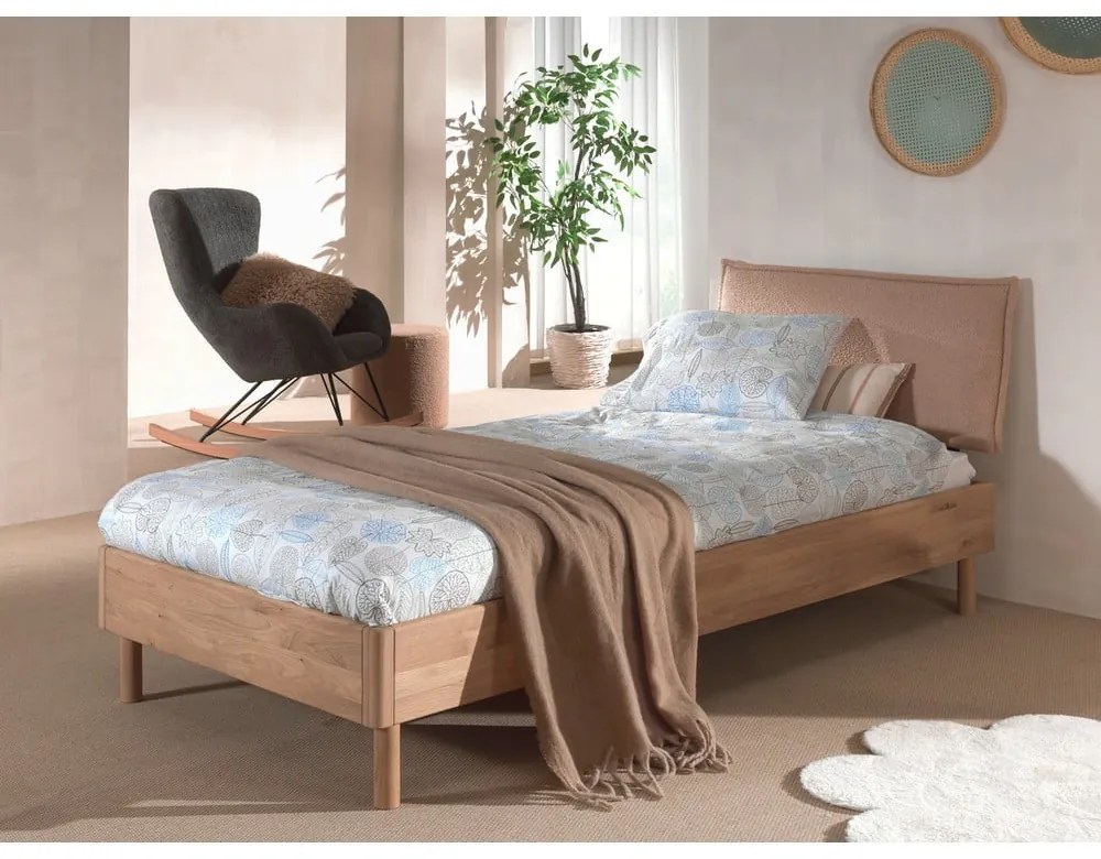 Łóżko dziecięce z litego drewna dębowego 90x200 cm Forrest – Vipack