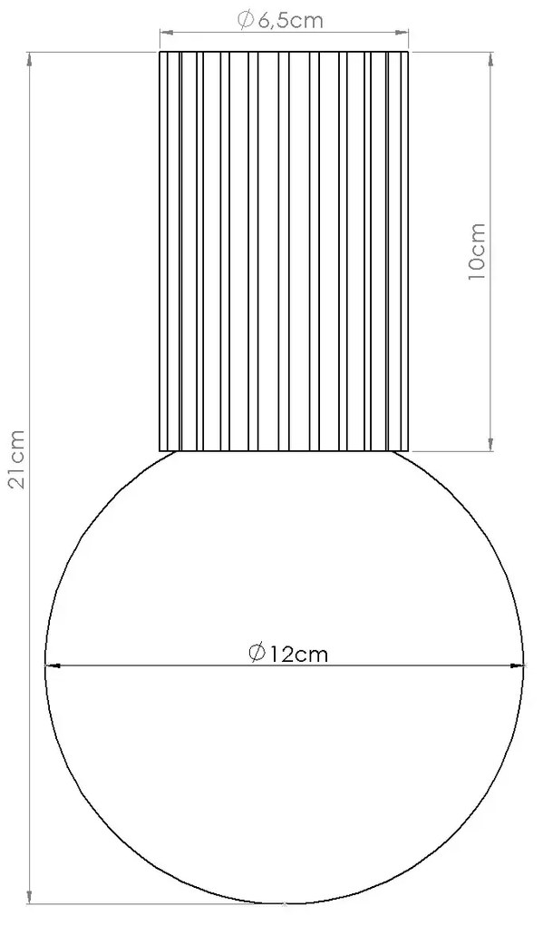 Plafon HALO beżowy IP44 ryflowany SOLLUX LIGHTING