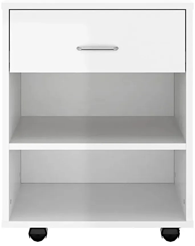 Biały kontenerek pod biurko połysk W1-R87