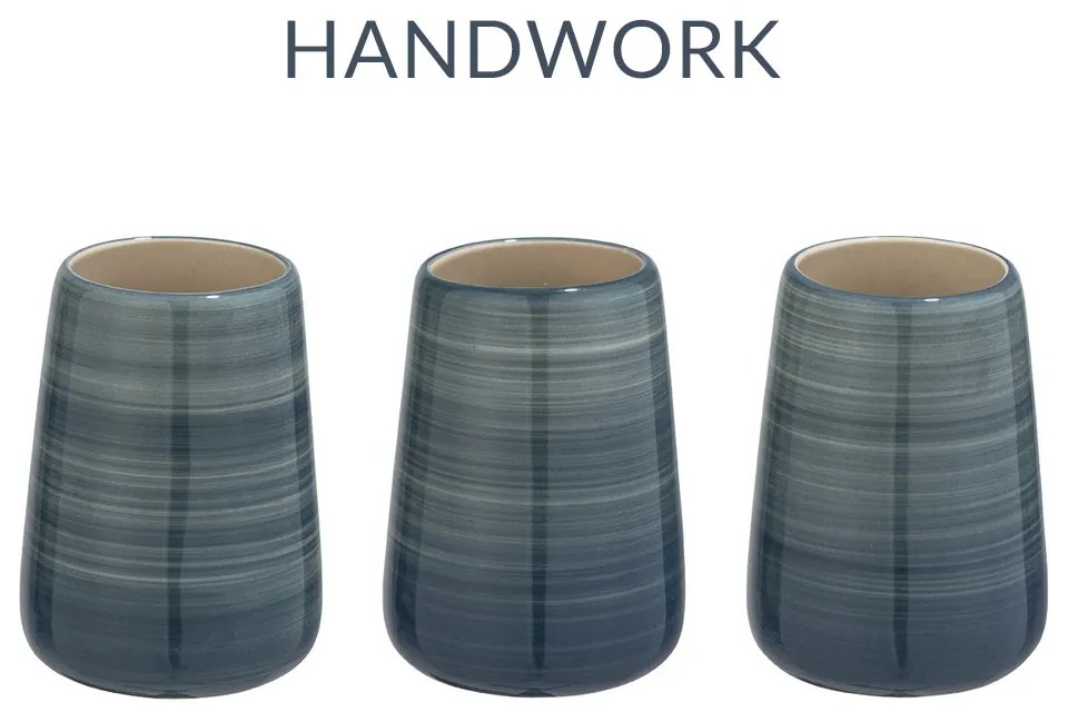 Pojemnik na szczoteczki do zębów POTTERY PETROL, WENKO