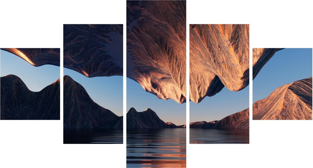 Obraz - Klify 3D (125x70 cm)