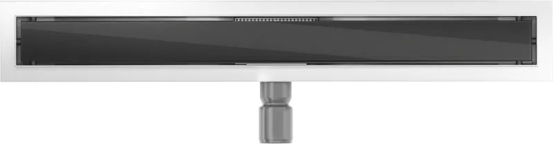 Mexen Flat MGB odpływ liniowy 70 cm, czarne szkło - 1026070-15