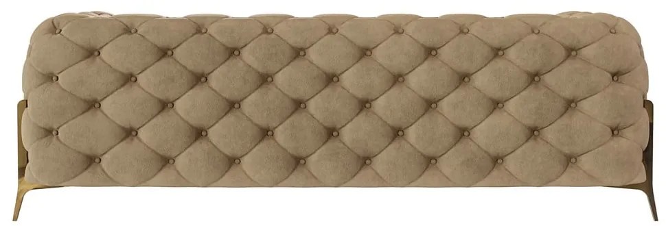 Jasnobrązowa aksamitna sofa 225 cm Chelsea Bis – Ropez