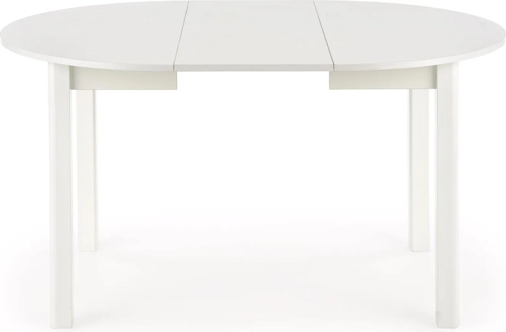 Biały stół rozkładany z okrągłym blatem Ringo