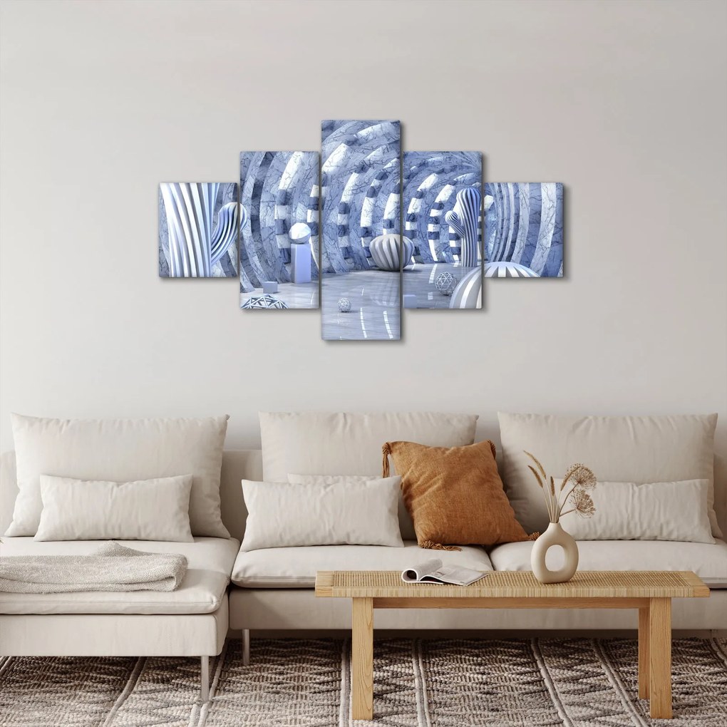 Obraz - abstrakcja 3D (125x70 cm)