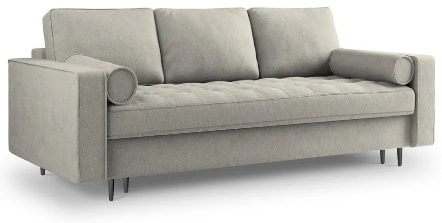 Jasnoszara rozkładana sofa Milo Casa Santo