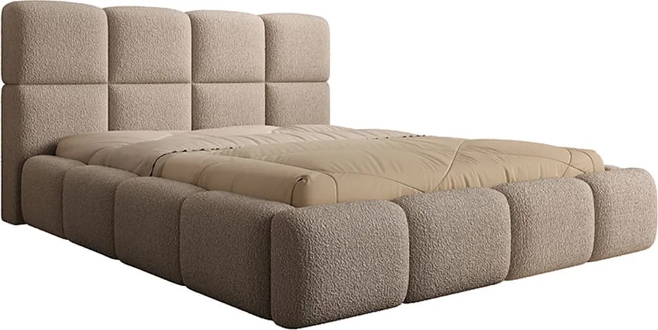 Łóżko tapicerowane SAMOS z pojemnikiem na pościel