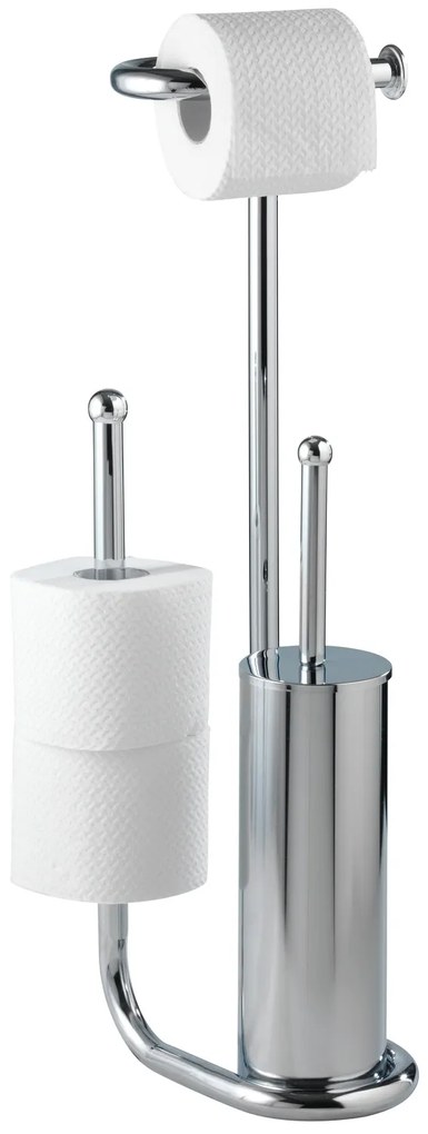 Stojak na papier toaletowy i szczotkę do WC, UNIVERSALO - 3 w 1, WENKO