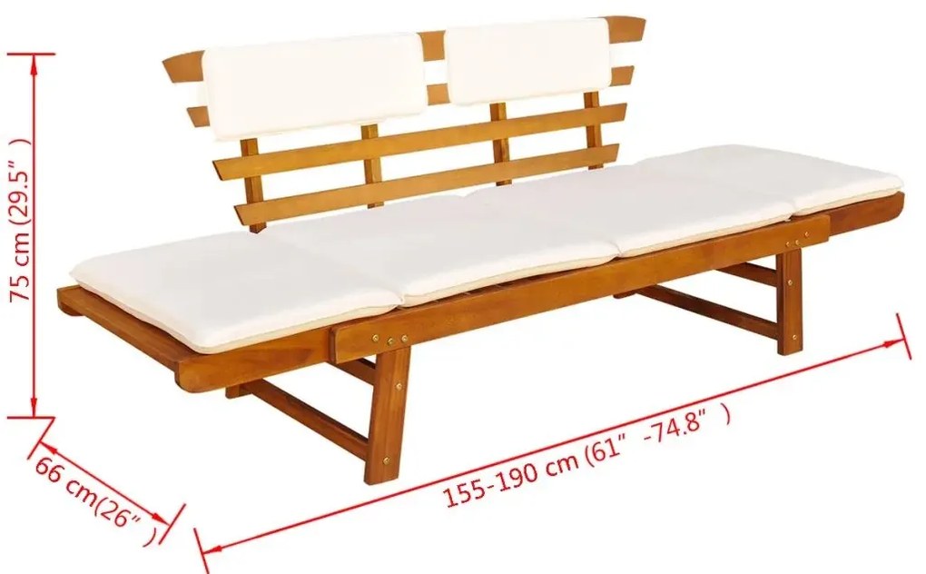 Drewniana ławka ogrodowa D6-S57