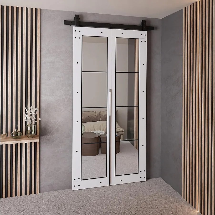 Drzwi Przesuwne QUDIO M6 Biały 80