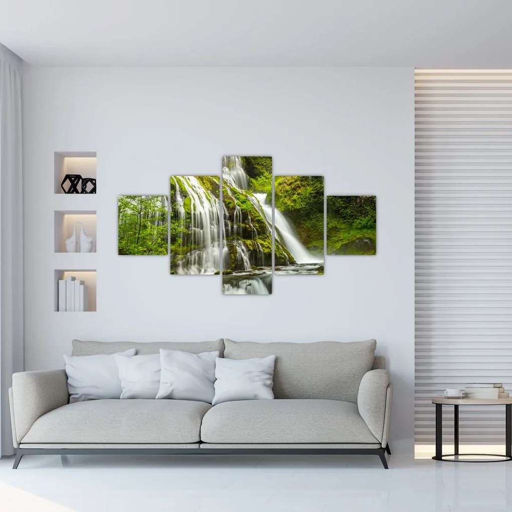 Obraz - Wodospad, Wind River Valley (125x70 cm)