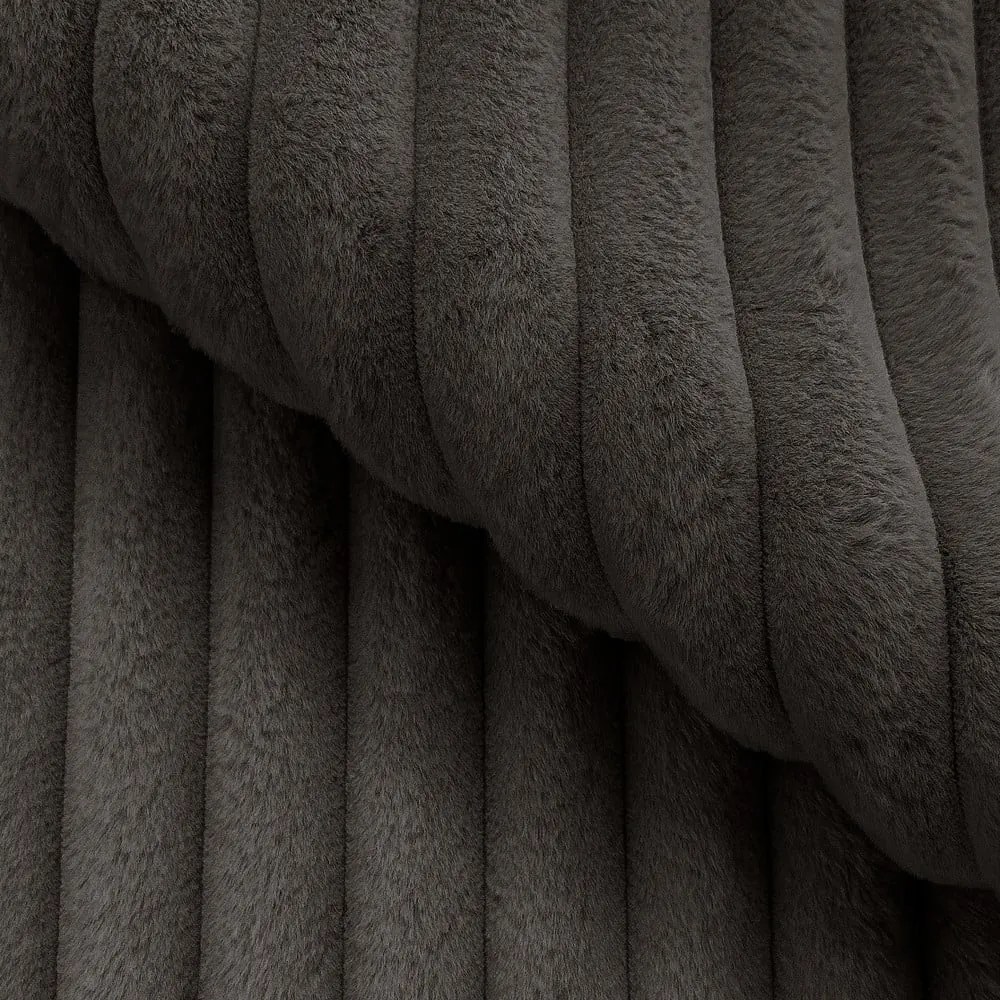 Ciemnoszara sztruksowa sofa 213 cm Justin – Ropez