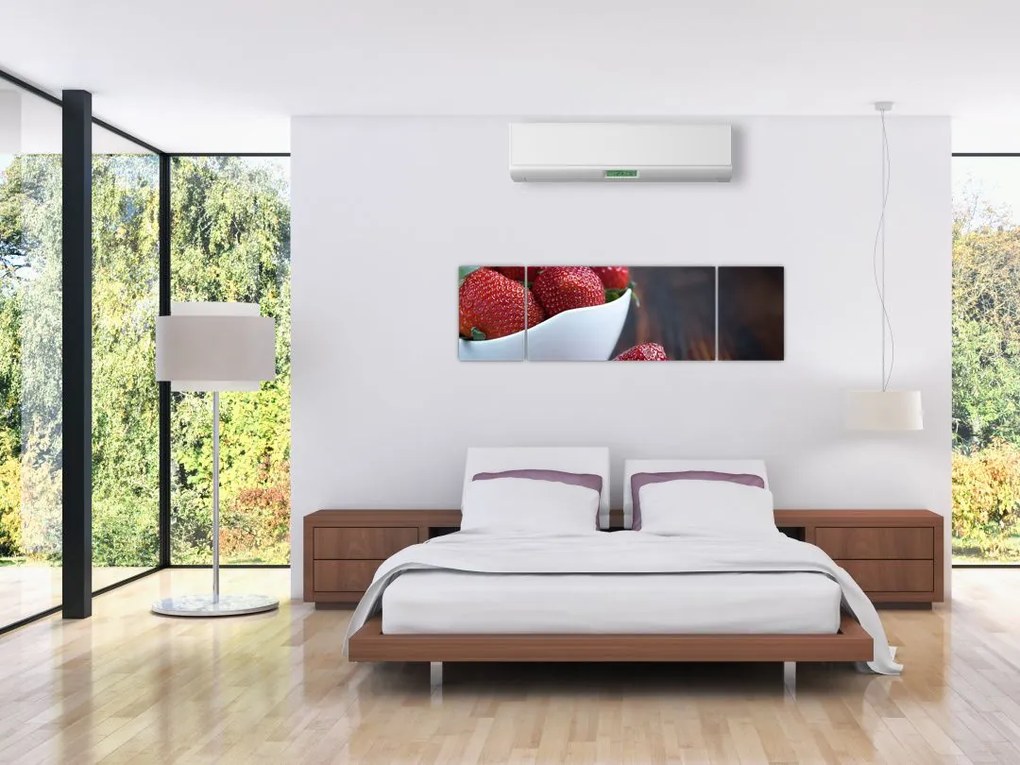 Obraz truskawek (170x50 cm)