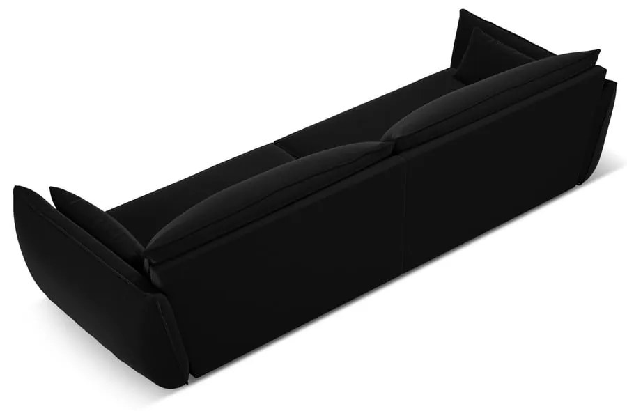 Czarna aksamitna sofa 248 cm Vanda – Mazzini Sofas
