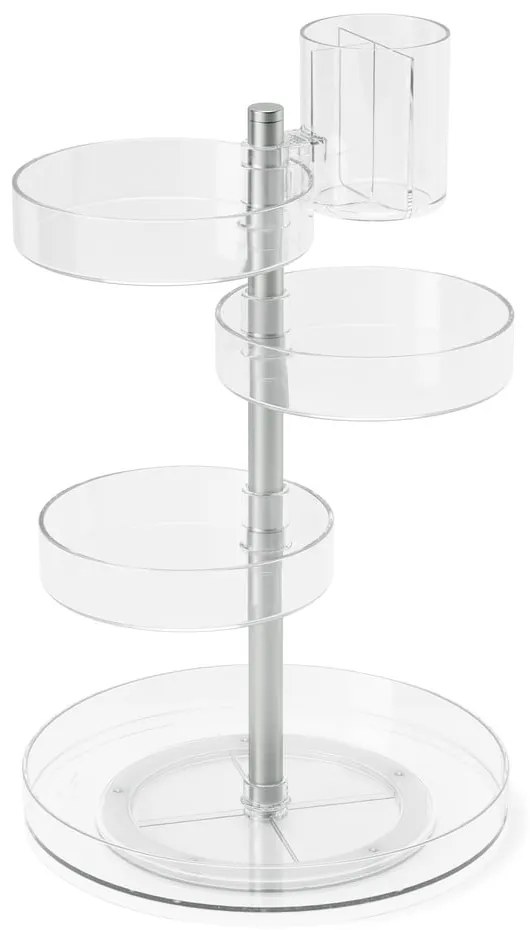 Plastikowy obrotowy organizer łazienkowy na kosmetyki Pirouette – Umbra