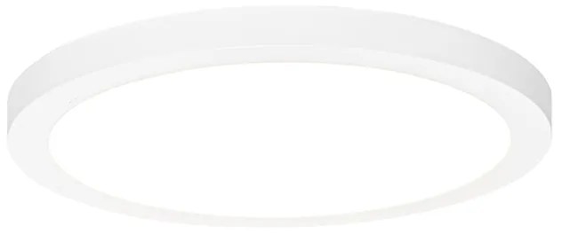 Zewnetrzna Wpuszczany lub naścienny reflektor biały 30 cm z wbudowanym LED 3-stopniowe ściemnianie do ciepłego - Trans Nowoczesny Oswietlenie zewnetrzne