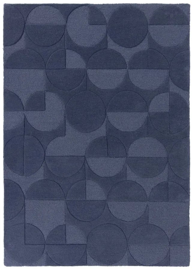 Niebieski wełniany dywan Flair Rugs Gigi, 120x170 cm