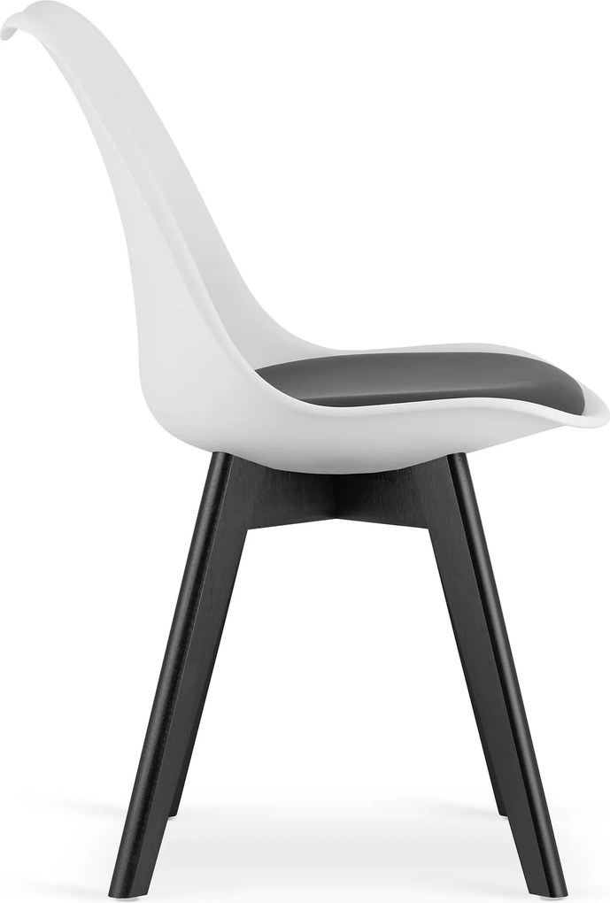 PROMOCJA Biało-czarne krzesło BALI MARK z czarnymi nogami II klasa jakość